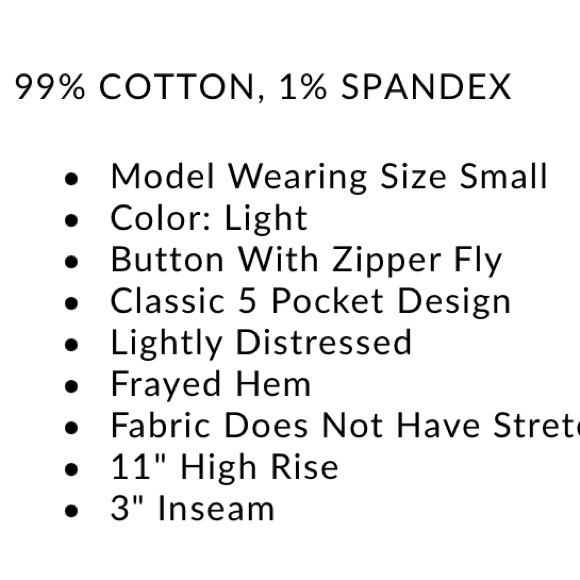 High Rise Distressed Denim Shorts - XL - Light Wash Denim - Picture 7 of 7